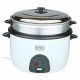 Black & Decker 4.5 Liter 1600W Metal Rice Cooker - White RC4500 Zuha-Store